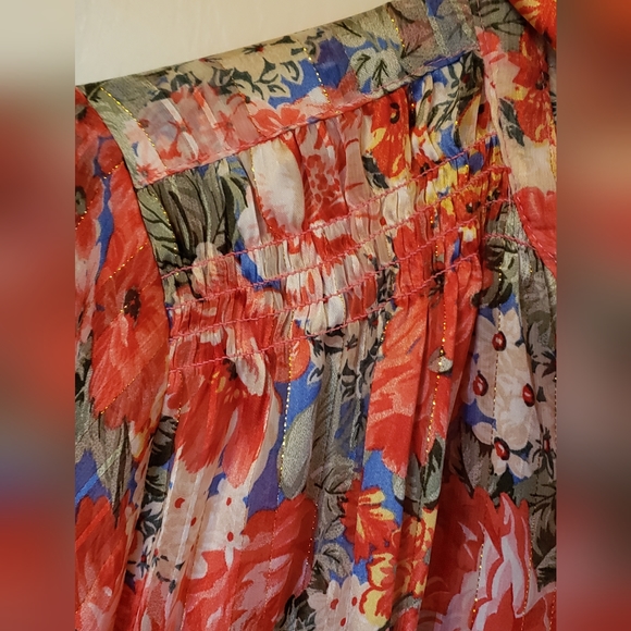NWT ee:some Womens floral blouse Size S - Picture 9 of 10